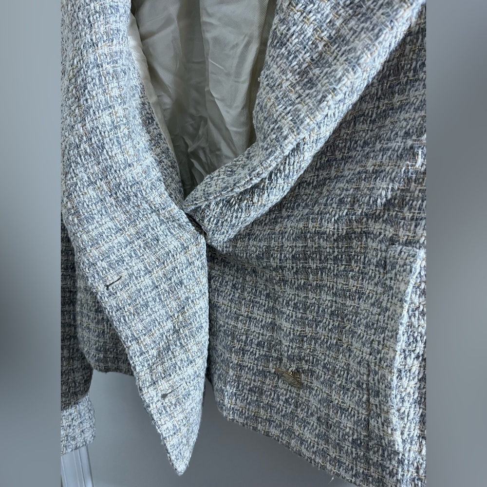 Zara Women's Classic Tweed Blazer - Picture 9 of 13
